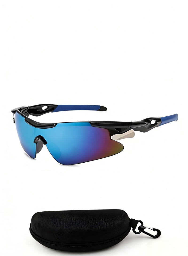 EFUMKE sports sunglasses anti-ultraviolet cycling sunglasses polarized UV400 sun visor outdoor windproof glasses suitable for sports running golf baseball fishing free glasses case - Image 1